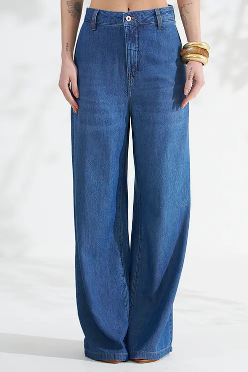 Calça Jeans Touch Lia Jumbo Feminina CJM5893