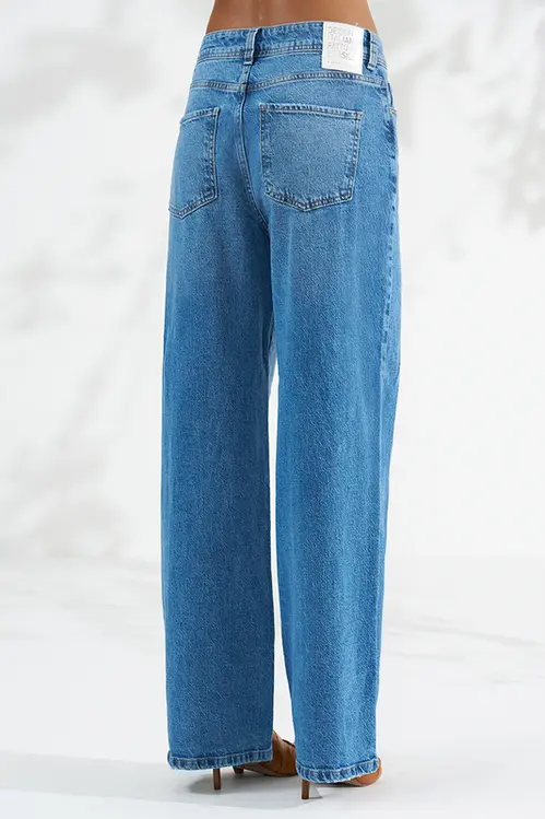 Calça Jeans Wide Leg Bruna Feminina CLM5797