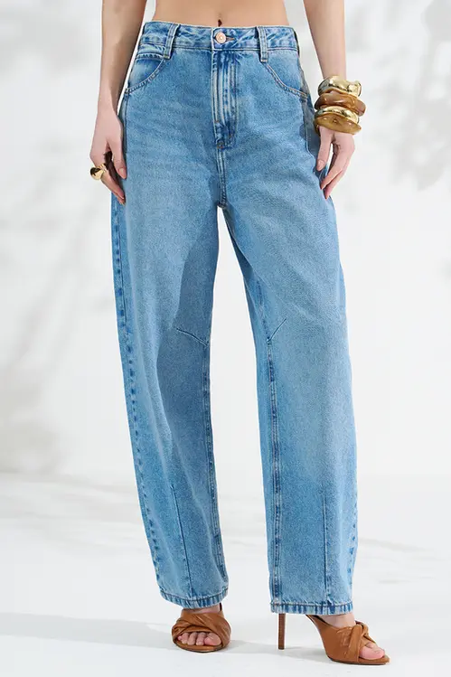 Calça Jeans Barrel Julia Feminina CJM5815