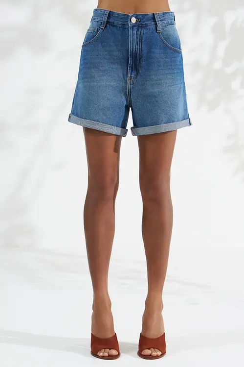 Shorts Jeans Mom Feminino HJM5821