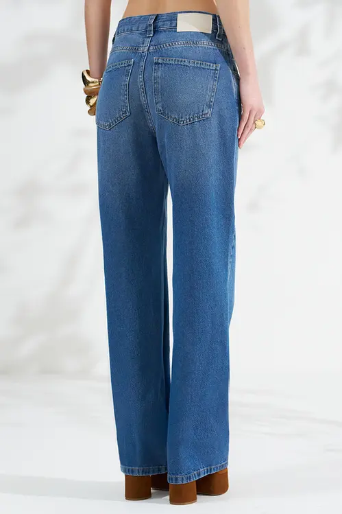 Calça Jeans Wide Leg Bruna Feminina CJM5819