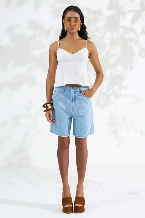 Bermuda Jeans Laura Feminina BJM5773