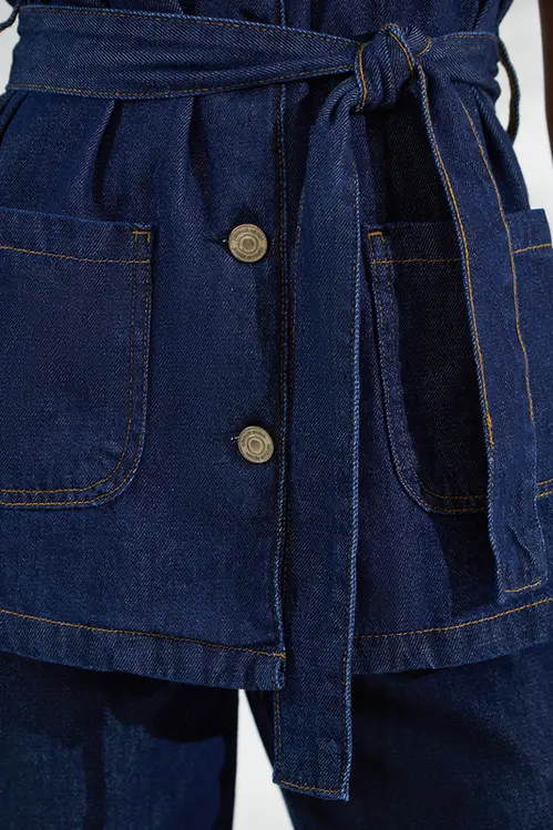 Colete Alongado Jeans Feminina CO5799