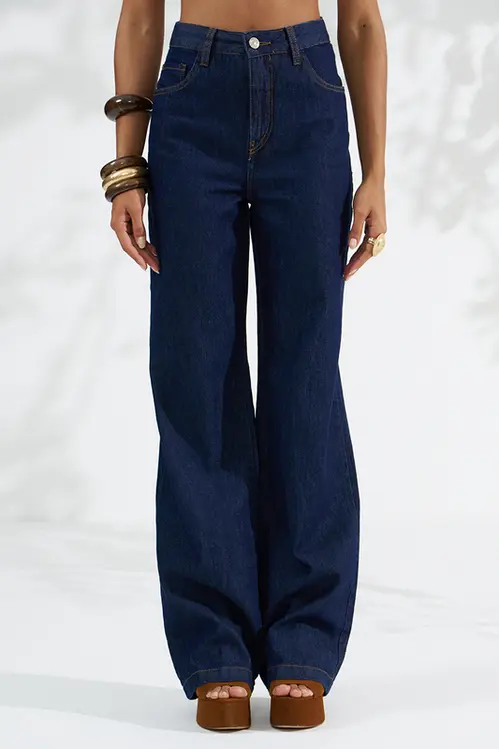 Calça Jeans Wide Leg Stella Feminina CJM5907