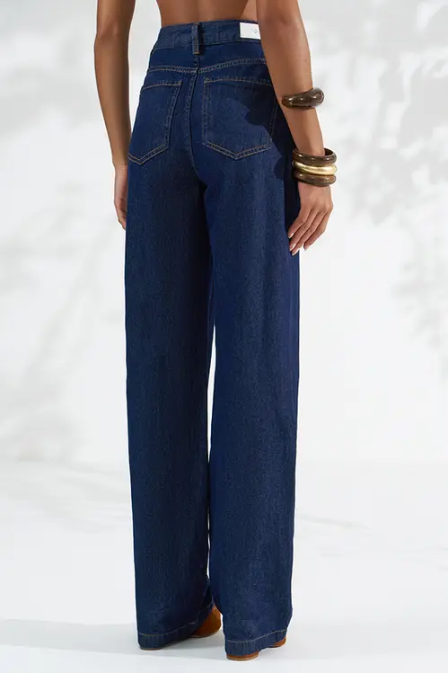 Calça Jeans Wide Leg Stella Feminina CJM5907