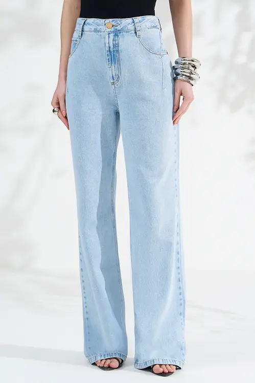 Calça Jeans Wide Leg Stella Feminina CJM5959