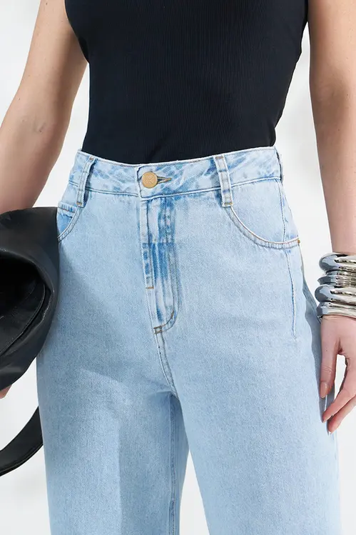 Calça Jeans Wide Leg Stella Feminina CJM5959