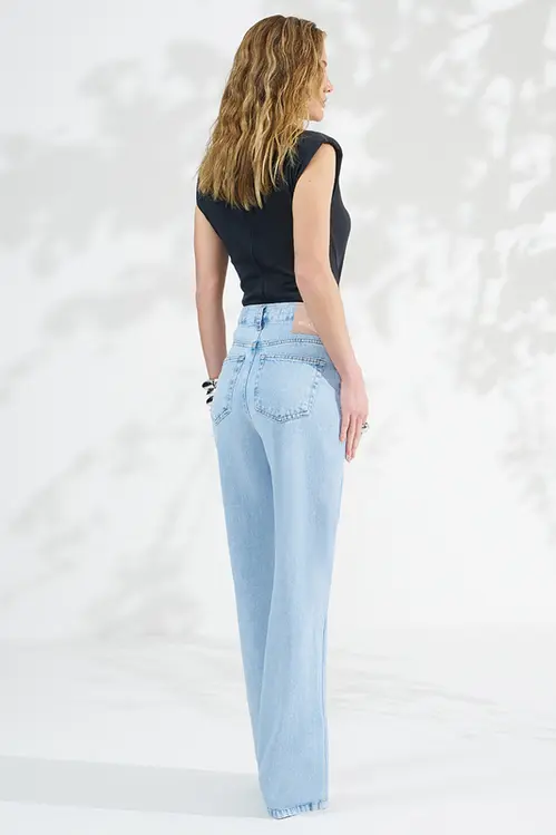 Calça Jeans Wide Leg Stella Feminina CJM5959