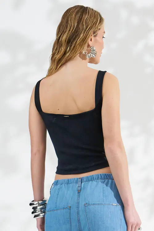 Regata Cropped Canelada Feminina RM6007