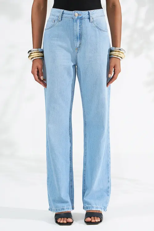 Calça Jeans Wide Leg Bruna Feminina CJM5771