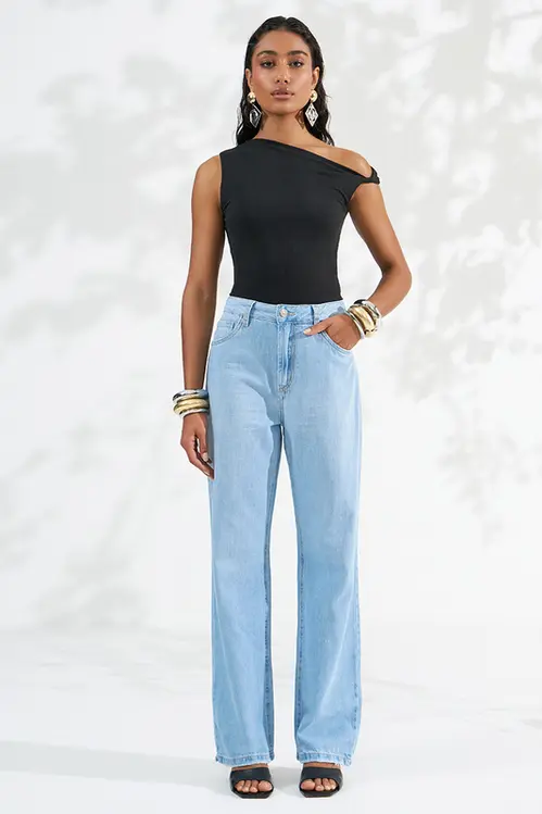 Calça Jeans Wide Leg Bruna Feminina CJM5771