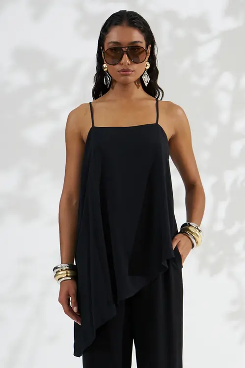 Regata em Viscose Fashion Feminino RP5871 Preto