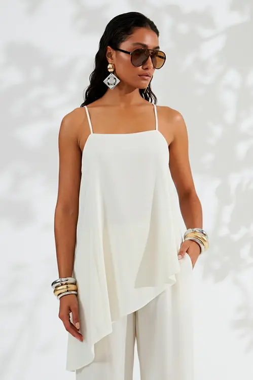 Regata em Viscose Fashion Feminino RP5871 Off White