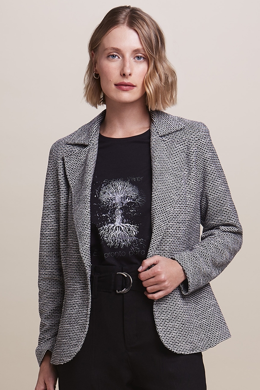 Blazer de Malha Feminino Monnari - ZM1523 - Blazer de Malha Feminino ...